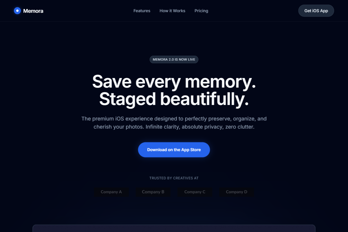 Midnight Blue SaaS Centerpiece